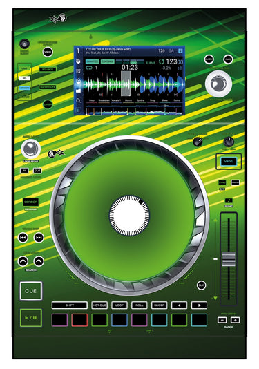 Denon DJ SC 5000 Skin Green Lazer